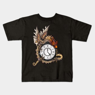 The Steam-Powered Dragon - Steampunk Fantasy Art Kids T-Shirt